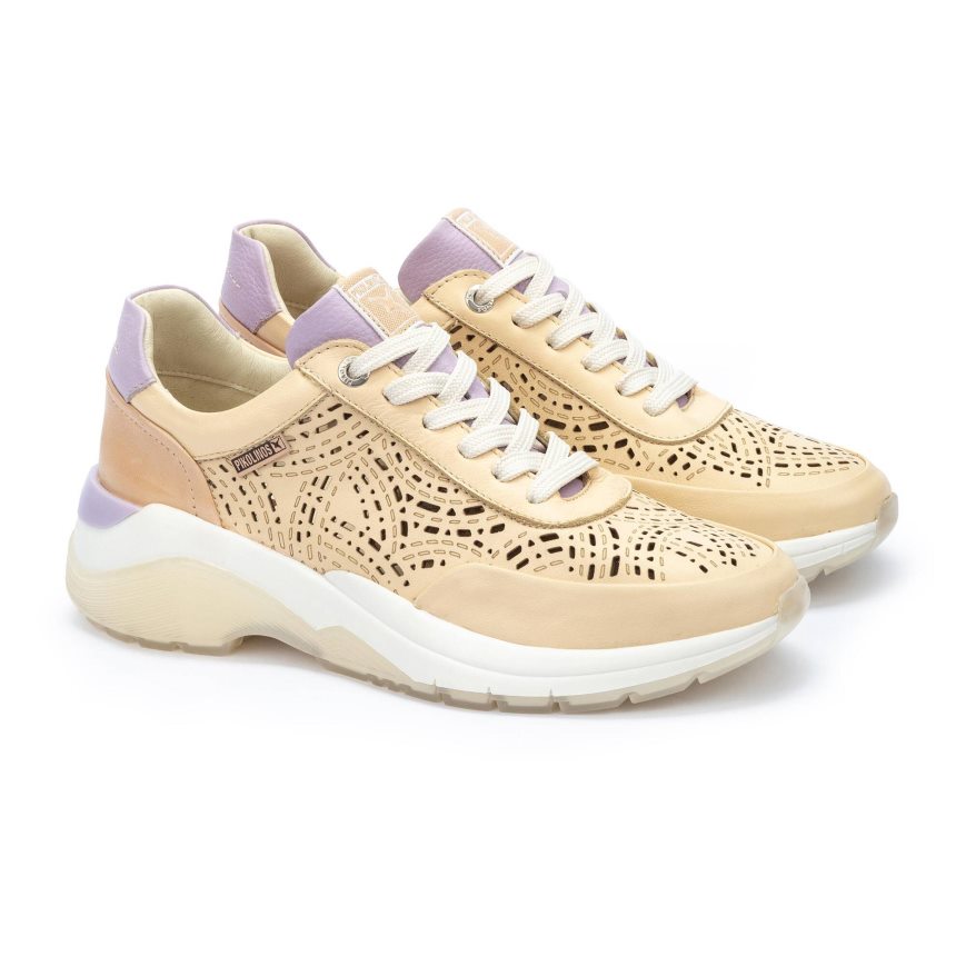 Women's Pikolinos NERJA Sneakers Beige | NZ V9A023Q